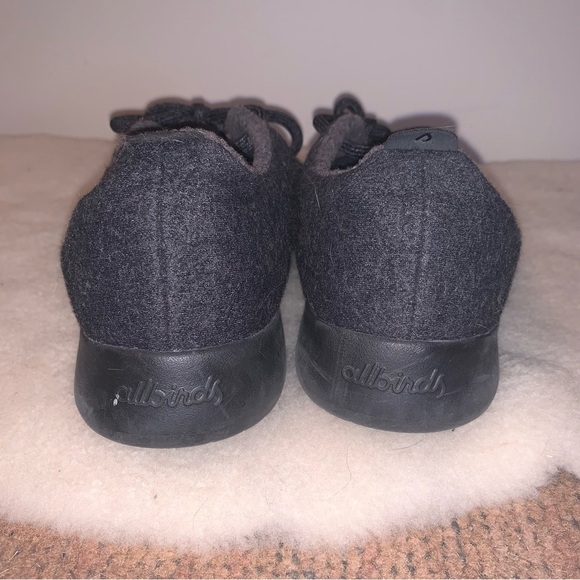 Allbirds Black Merino Wool Sneakers Minimalist Comfort 9 - Picture 6 of 9